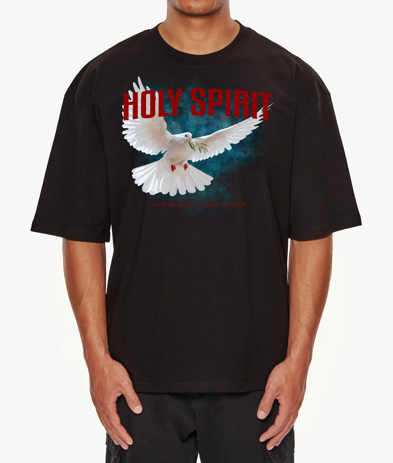 Oversized Tshirt Schwarz Holy Spirit